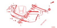 REAR BUMPER  for Honda CIVIC TOURER DIESEL 1.6 S 5 Doors 6 speed manual 2014
