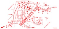 AIR CONDITIONER (FLEXIBLES/TUYAUX) (DIESEL) (RH) for Honda CIVIC TOURER DIESEL 1.6 SE 5 Doors 6 speed manual 2014