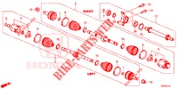 FRONT DRIVESHAFT/HALF SHA FT (DIESEL) (1.6L) for Honda CIVIC TOURER DIESEL 1.6 SE 5 Doors 6 speed manual 2014
