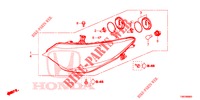 HEADLIGHT  for Honda CIVIC TOURER DIESEL 1.6 SE 5 Doors 6 speed manual 2014