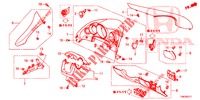 INSTRUMENT GARNISH (COTE DE CONDUCTEUR) (RH) for Honda CIVIC TOURER DIESEL 1.6 SE 5 Doors 6 speed manual 2014