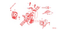 KEY CYLINDER COMPONENTS  for Honda CIVIC TOURER DIESEL 1.6 SE 5 Doors 6 speed manual 2014