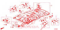ROOF LINING  for Honda CIVIC TOURER DIESEL 1.6 SE 5 Doors 6 speed manual 2014