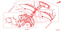 SPEEDOMETER  for Honda CIVIC TOURER DIESEL 1.6 SE 5 Doors 6 speed manual 2014