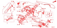 INSTRUMENT GARNISH (COTE DE CONDUCTEUR) (RH) for Honda CIVIC TOURER DIESEL 1.6 ES 5 Doors 6 speed manual 2015
