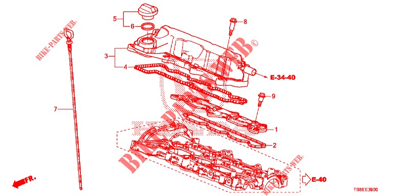 BREATHER CHAMBER (DIESEL) for Honda CIVIC TOURER DIESEL 1.6 ES 5 Doors 6 speed manual 2015