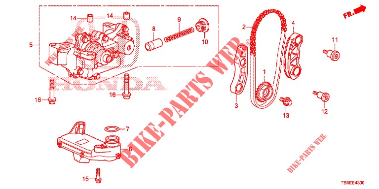 OIL PUMP (DIESEL) for Honda CIVIC TOURER DIESEL 1.6 ES 5 Doors 6 speed manual 2015