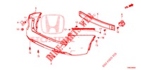 REAR BUMPER  for Honda CIVIC TOURER DIESEL 1.6 EXGT 5 Doors 6 speed manual 2015