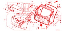 TAILGATE PANEL (2D)  for Honda CIVIC TOURER DIESEL 1.6 EXGT 5 Doors 6 speed manual 2015