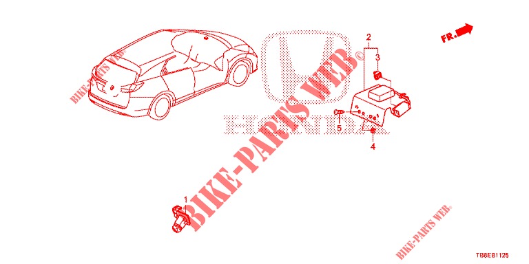 GPS ANTENNA / CAMERA REAR VIEW for Honda CIVIC TOURER DIESEL 1.6 EXGT 5 Doors 6 speed manual 2015