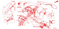 INSTRUMENT GARNISH (COTE DE CONDUCTEUR) (RH) for Honda CIVIC TOURER DIESEL 1.6 S 5 Doors 6 speed manual 2015