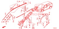 MOLDING/PROTECTOR  for Honda CIVIC TOURER DIESEL 1.6 S 5 Doors 6 speed manual 2015