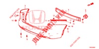 REAR BUMPER  for Honda CIVIC TOURER DIESEL 1.6 S 5 Doors 6 speed manual 2015