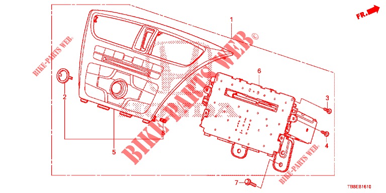 AUDIO UNIT (1) for Honda CIVIC TOURER DIESEL 1.6 SE 5 Doors 6 speed manual 2015