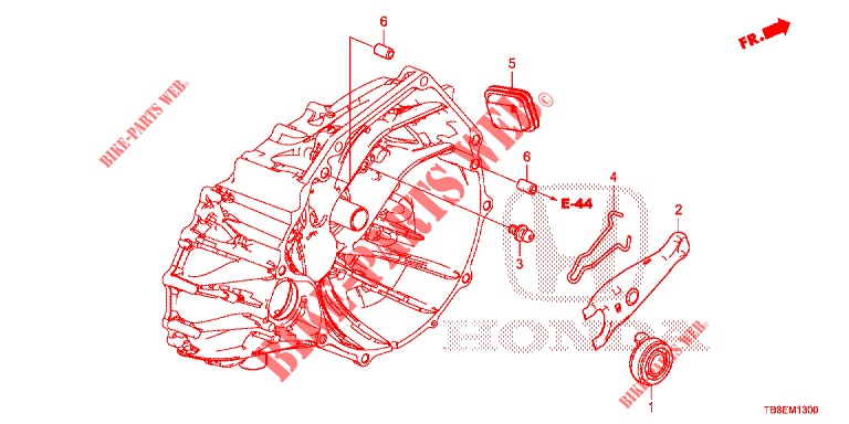 CLUTCH RELEASE (DIESEL) for Honda CIVIC TOURER DIESEL 1.6 ES 5 Doors 6 speed manual 2016