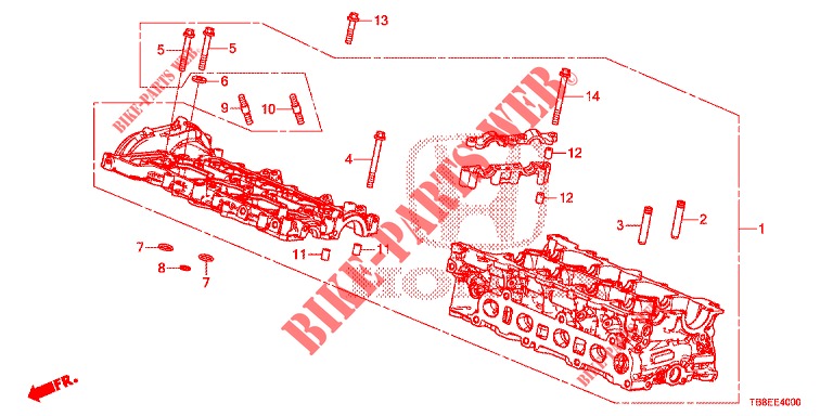 CYLINDER HEAD COVER (DIESEL) for Honda CIVIC TOURER DIESEL 1.6 ES 5 Doors 6 speed manual 2016