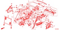 TRUNK SIDE LINING  for Honda CIVIC TOURER DIESEL 1.6 EX 5 Doors 6 speed manual 2016