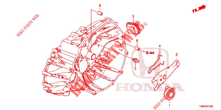 CLUTCH RELEASE (DIESEL) for Honda CIVIC TOURER DIESEL 1.6 EX 5 Doors 6 speed manual 2016