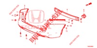 REAR BUMPER  for Honda CIVIC TOURER DIESEL 1.6 EXGT 5 Doors 6 speed manual 2016