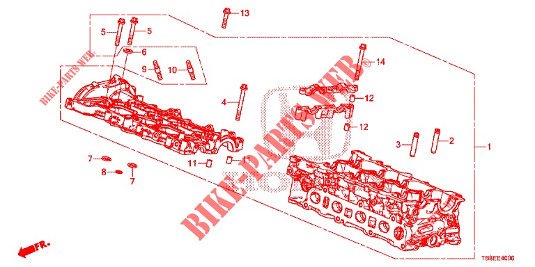 CYLINDER HEAD COVER (DIESEL) for Honda CIVIC TOURER DIESEL 1.6 EXGT 5 Doors 6 speed manual 2016