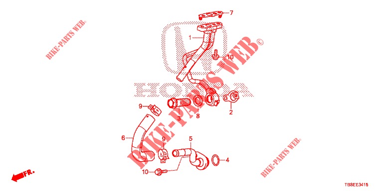 OIL PIPE OF TURBOCHARGER (DIESEL) for Honda CIVIC TOURER DIESEL 1.6 EXGT 5 Doors 6 speed manual 2016