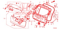 TAILGATE PANEL (2D)  for Honda CIVIC TOURER DIESEL 1.6 S 5 Doors 6 speed manual 2016