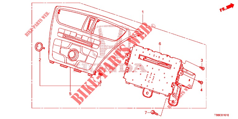 AUDIO UNIT (1) for Honda CIVIC TOURER DIESEL 1.6 SE 5 Doors 6 speed manual 2016