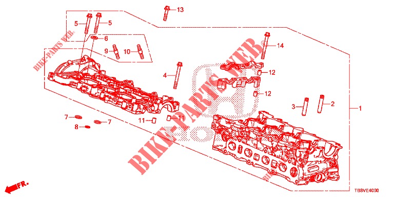 CYLINDER HEAD COVER (DIESEL) for Honda CIVIC TOURER DIESEL 1.6 ES 5 Doors 6 speed manual 2017