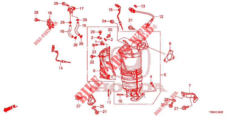 TORQUE CONVERTER (DIESEL) for Honda CIVIC TOURER DIESEL 1.6 ES 5 Doors 6 speed manual 2017