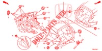 GROMMET (ARRIERE) for Honda CIVIC TOURER DIESEL 1.6 EX 5 Doors 6 speed manual 2017