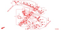 TAILGATE LINING/ REAR PANEL LINING (2D)  for Honda CIVIC TOURER DIESEL 1.6 EX 5 Doors 6 speed manual 2017
