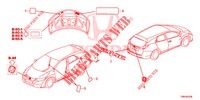 EMBLEMS/CAUTION LABELS  for Honda CIVIC TOURER DIESEL 1.6 EXGT 5 Doors 6 speed manual 2017