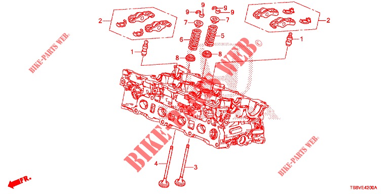 VALVE/ROCKER ARM (DIESEL) for Honda CIVIC TOURER DIESEL 1.6 EXGT 5 Doors 6 speed manual 2017