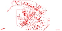 TAILGATE LINING/ REAR PANEL LINING (2D)  for Honda CIVIC TOURER DIESEL 1.6 SE 5 Doors 6 speed manual 2017