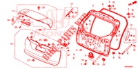 TAILGATE PANEL (2D)  for Honda CIVIC TOURER DIESEL 1.6 SE 5 Doors 6 speed manual 2017