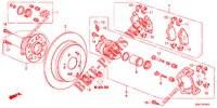 REAR BRAKE (1) for Honda CR-V 2.0 ES 5 Doors 5 speed automatic 2012