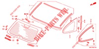 REAR WINDSHIELD/QUARTER G LASS  for Honda CR-V 2.0 EX 5 Doors 5 speed automatic 2012