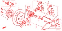 REAR BRAKE (1) for Honda CR-V 2.0 S 5 Doors 5 speed automatic 2012