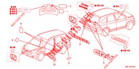 EMBLEMS/CAUTION LABELS  for Honda CR-V 2.0 SE 5 Doors 5 speed automatic 2012