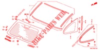REAR WINDSHIELD/QUARTER G LASS  for Honda CR-V 2.0 SE 5 Doors 5 speed automatic 2012