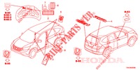 EMBLEMS/CAUTION LABELS  for Honda CR-V 2.0 ES 5 Doors 5 speed automatic 2013