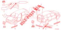 EMBLEMS/CAUTION LABELS  for Honda CR-V HYBRID 2.0 BASE 5 Doors Electronic CVT 2020