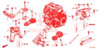ENGINE MOUNTS  for Honda CR-V HYBRID 2.0 BASE 5 Doors Electronic CVT 2020